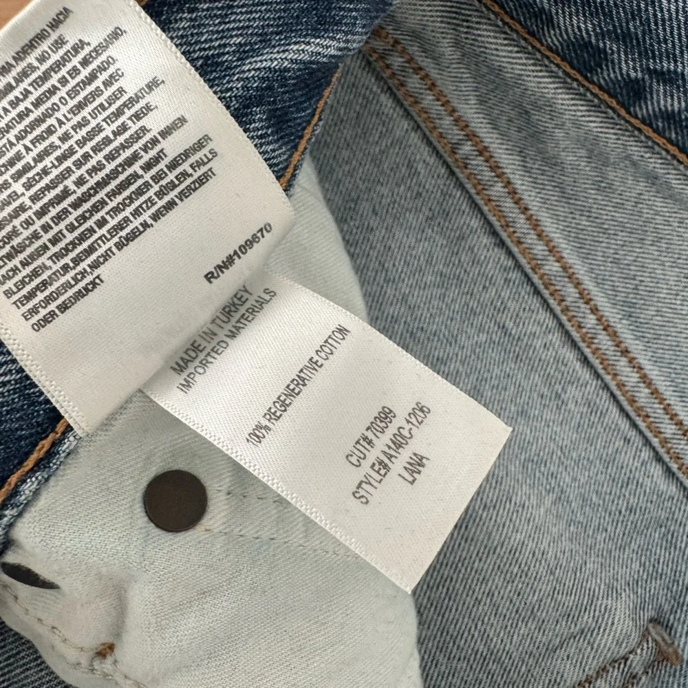 AGOLDE Lana Mid Rise Straight Jeans in Sway Size 26 - Picture 8 of 9